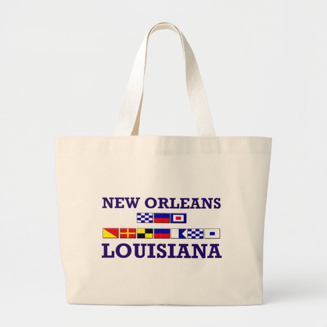 Bolsa Tote Grande Nova Orleans Tote Bag (Frente)