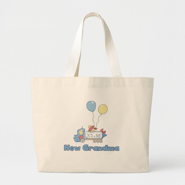 Bolsa Tote Grande Nova vovó de Camisetas e presentes (Frente)
