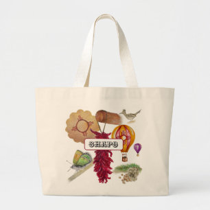 Bolsa Tote Grande Novo México Vermelho Chile Pinõn Zia Balão de Ar Q
