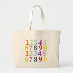 Bolsa Tote Grande Numerais