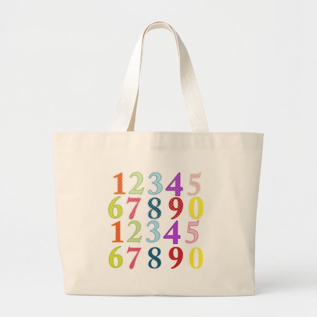Bolsa Tote Grande Numerais (Frente)