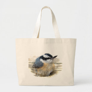 Bolsa Tote Grande Nuthatch de peito vermelho