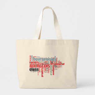 Bolsa Tote Grande Nuvem comunista da palavra do manifesto