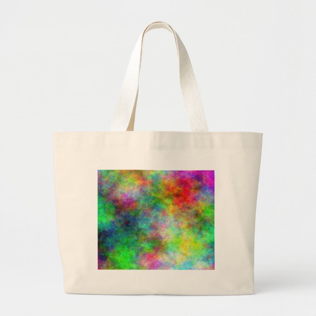 Bolsa Tote Grande Nuvens Coloridas (Frente)