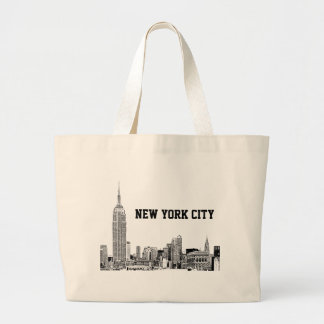 Bolsa Tote Grande NYC Skyline Etch 01