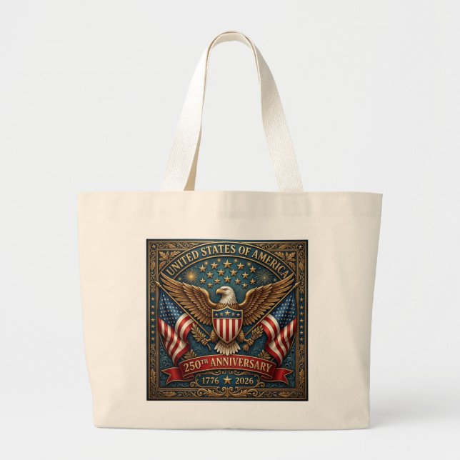 Bolsa Tote Grande O 250º da América Versão 2 (Frente)