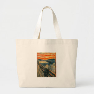 Bolsa Tote Grande O Abstrato de Arte Moderna do Gritar Munch