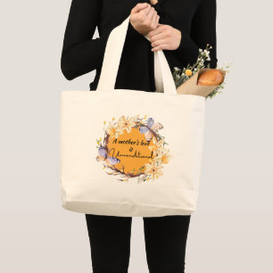 Bolsa Tote Grande O amor de uma mãe é incondicional