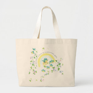 Bolsa Tote Grande O amor de uma mãe é um presente de Precioso