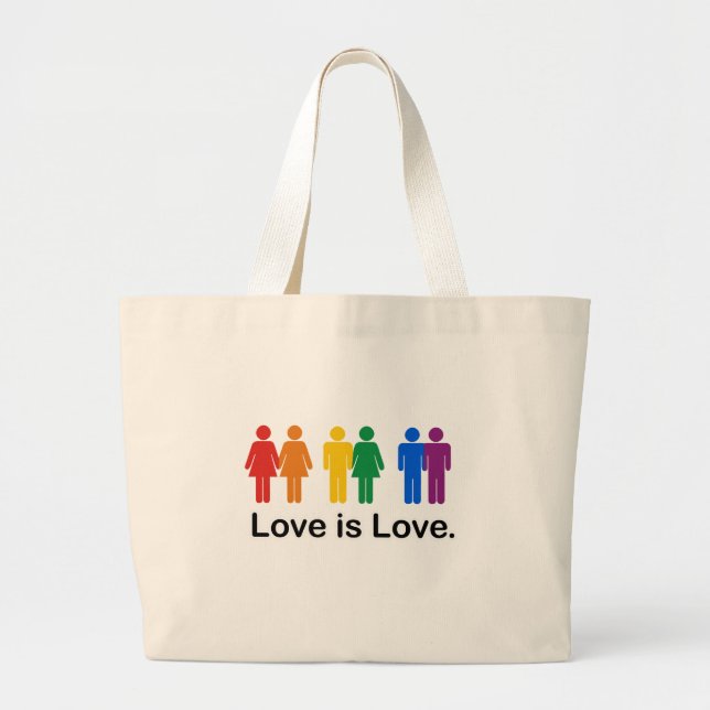 Bolsa Tote Grande O amor é amor (Frente)