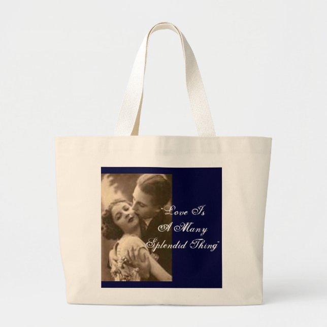 Bolsa Tote Grande "O Amor É Uma Coisa Esplêndida" (Frente)
