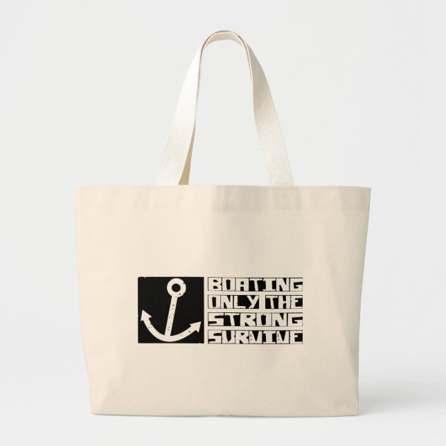 Bolsa Tote Grande O barco sobrevive (Frente)
