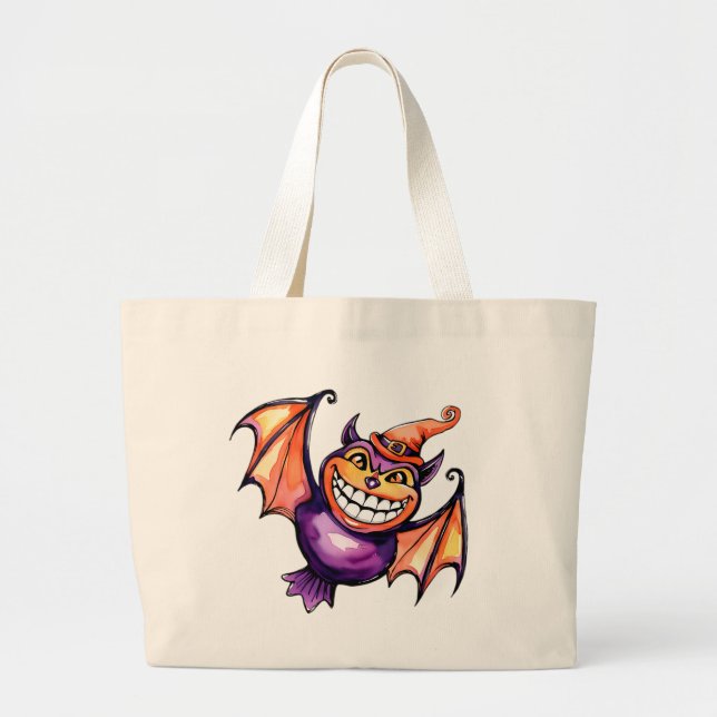 Bolsa Tote Grande O Bat Sorridente (Frente)