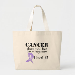 Bolsa Tote Grande O cancer não vive aqui Anymore