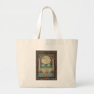 Bolsa Tote Grande O cartão de Tarot da lua