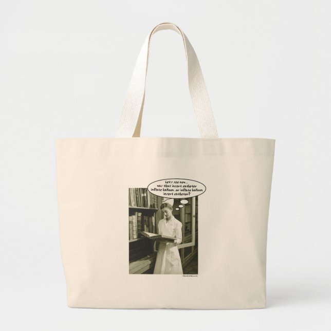 Bolsa Tote Grande O cateter da inserção infla o balão ou ..... (Frente)