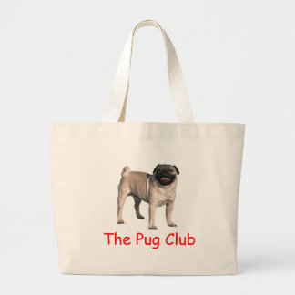 Bolsa Tote Grande O clube do Pug
