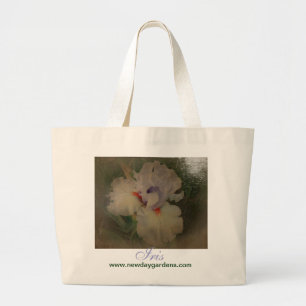 Bolsa Tote Grande O dia novo jardina o fogo amigável A da íris das