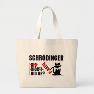 Bolsa Tote Grande O Dillema de Schrodinger
