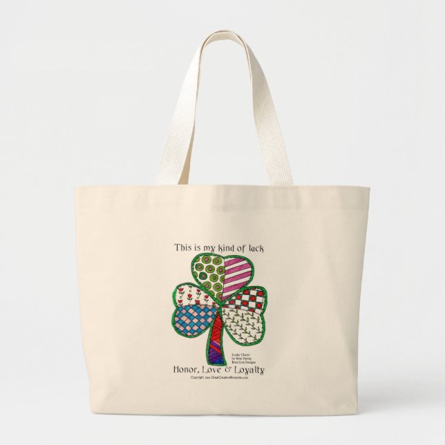 Bolsa Tote Grande O Encanto-Bolsa afortunado (Frente)