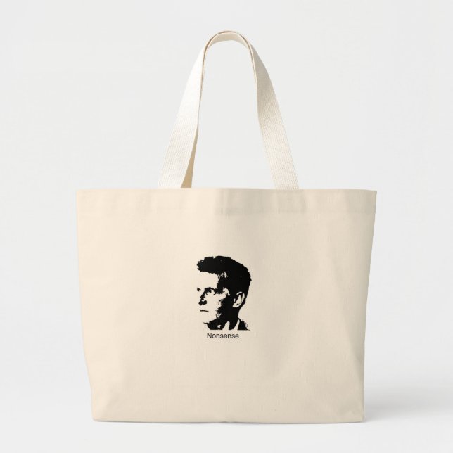 Bolsa Tote Grande O encanto de Wittgenstein (Frente)