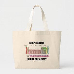 Bolsa Tote Grande O fazer do sabão é apenas química