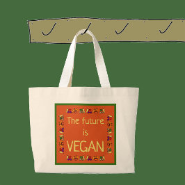 Bolsa Tote Grande O futuro é VEGAN