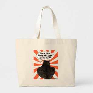 Bolsa Tote Grande O gatinho do hippy faz este faz meu olhar do