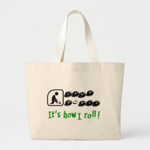 Bolsa Tote Grande O gramado rola - é como eu rolo