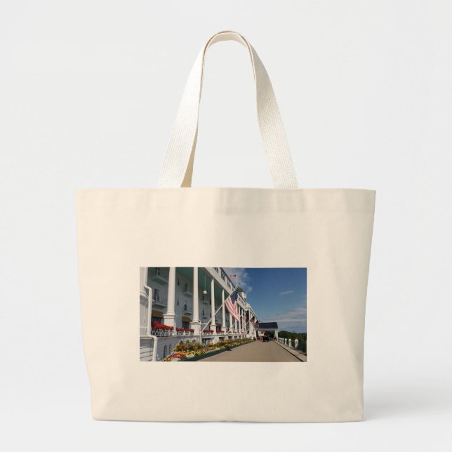 Bolsa Tote Grande O Grand Hotel em Mackinac Island, Michigan (Frente)