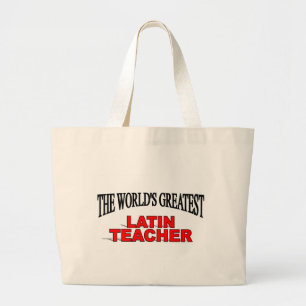Bolsa Tote Grande O grande professor Latin do mundo