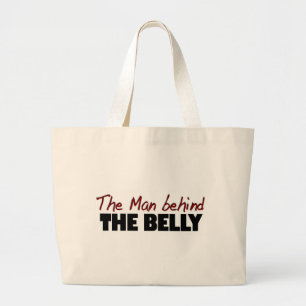 Bolsa Tote Grande O homem atrás da barriga