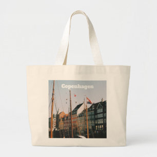 Bolsa Tote Grande O icônico Nyhavn, Copenhague, Dinamarca