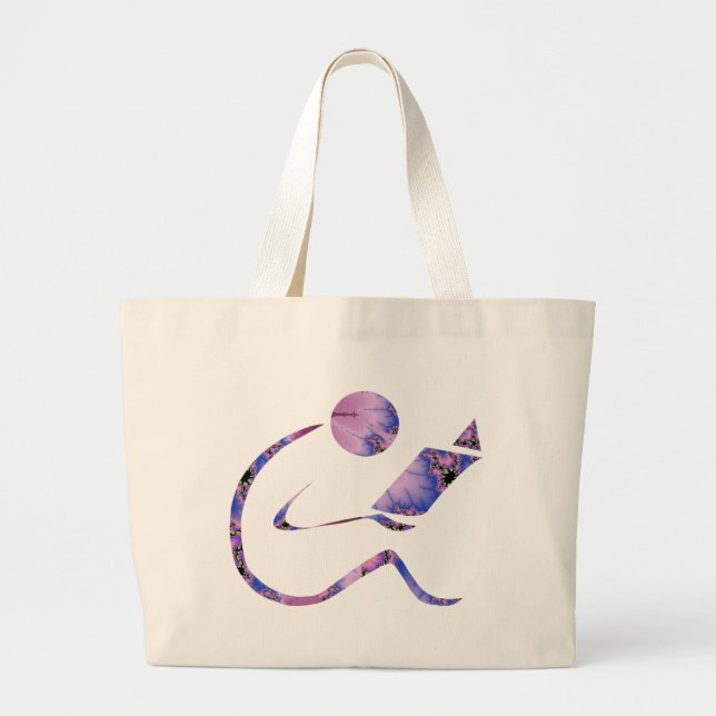 Bolsa Tote Grande O leitor - saco do drama (Frente)