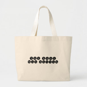 Bolsa Tote Grande O livro era melhor