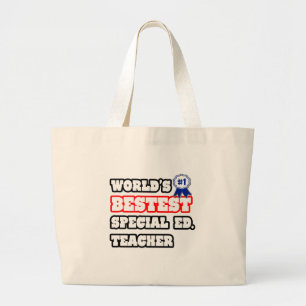 Bolsa Tote Grande O melhor Ed especial do mundo. Professora