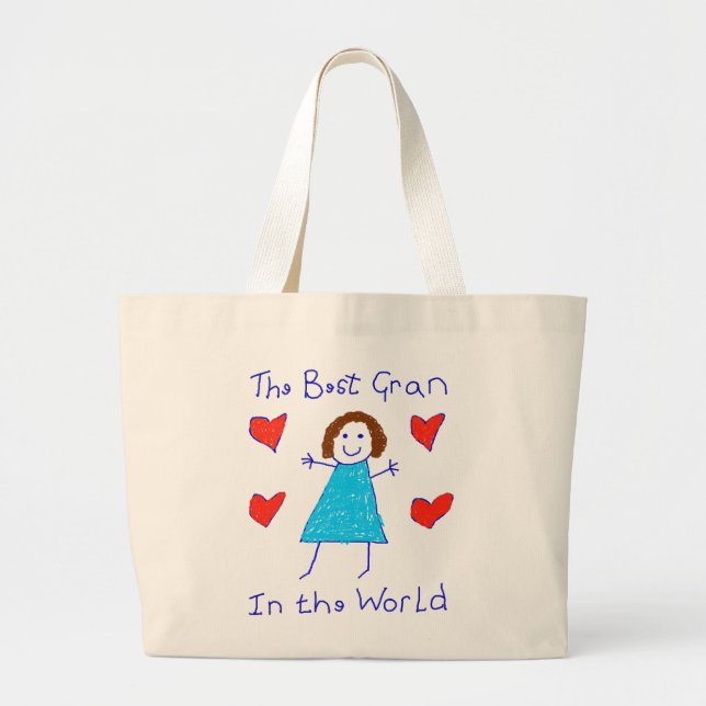 Bolsa Tote Grande O melhor Gran no mundo (Frente)