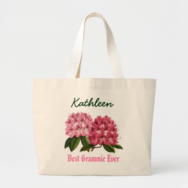 Bolsa Tote Grande O melhor rododendro conhecido sempre feito sob (Frente)