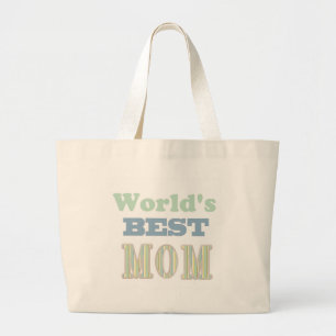 Bolsa Tote Grande O melhor slogan da mamãe
