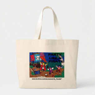 Bolsa Tote Grande O partido gosta de uma sacola do partido