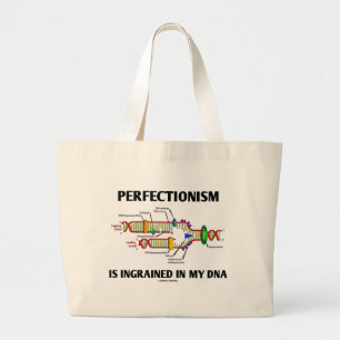 Bolsa Tote Grande O Perfeccionismo Está Inchado No Meu DNA (Genes)