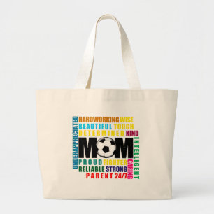 Bolsa Tote Grande O que é um futebol Mom.png