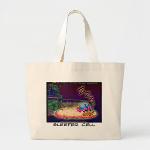 Bolsa Tote Grande O Sleeper Cell Engraçado Oferece Camisetas e Coleç