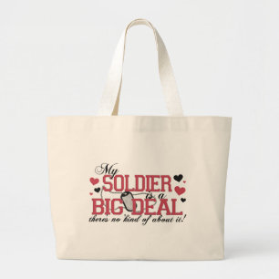 Bolsa Tote Grande O soldado é uma grande coisa