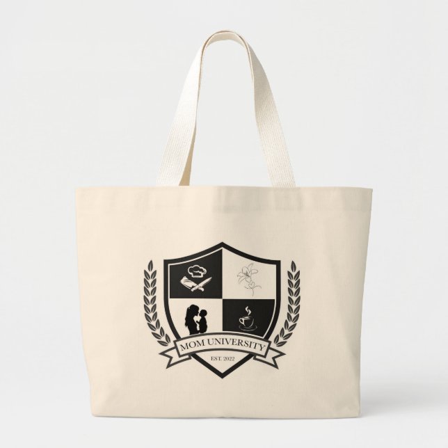 Bolsa Tote Grande O teste da mamãe. 2022 (Frente)