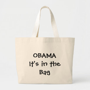 Bolsa Tote Grande OBAMA está no saco