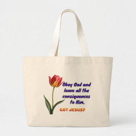 Bolsa Tote Grande Obedeça a Deus