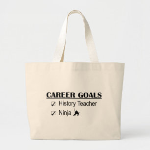Bolsa Tote Grande Objetivos da carreira de Ninja - professor da