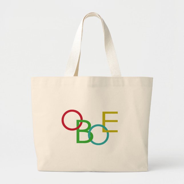 Bolsa Tote Grande OBOE Letters (Frente)