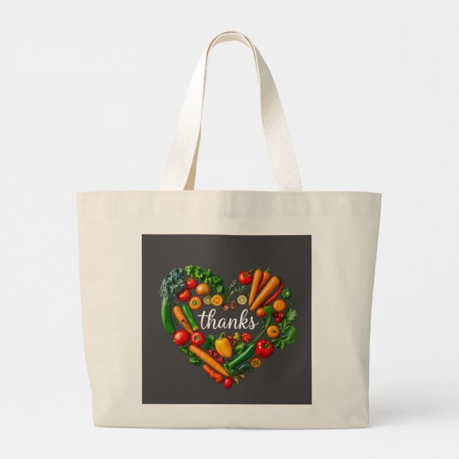 Bolsa Tote Grande Obrigados (Verso)